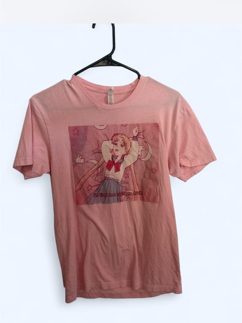 Next Level Apparel Pink Crew Neck T‑Shirt